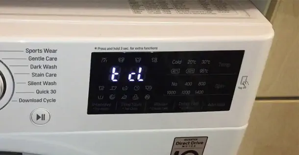 Máy giặt LG báo lỗi tCL: Cách xử lý lỗi trong 1 nốt nhạc