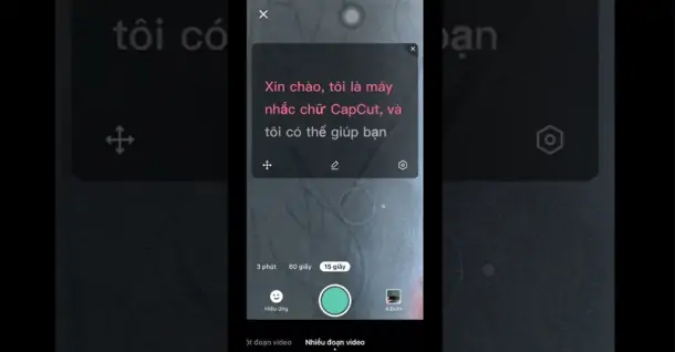 Cách sử dụng máy nhắc chữ trên CapCut đơn giản, chi tiết