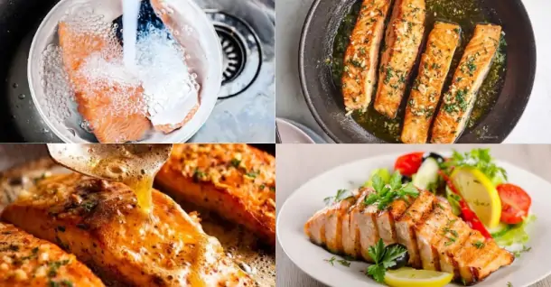 Cách nấu cá hồi sốt bơ tỏi thơm ngon, đậm vị ngay tại nhà