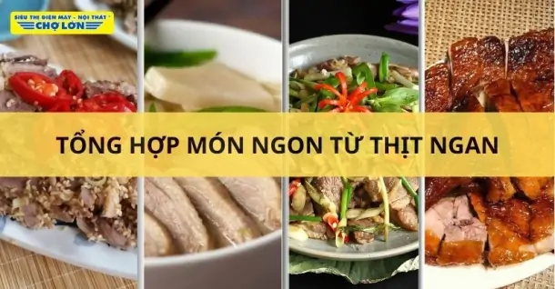 Thịt ngan làm món gì ngon? Tổng hợp 11 Món ăn từ thịt ngan