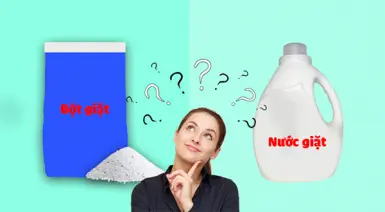 Ưu - Khuyết điểm của việc sử dụng bột giặt và nước giặt cho máy
