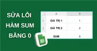 C&aacute;ch sửa lỗi h&agrave;m SUM bằng 0 trong Google Sheets hiệu quả