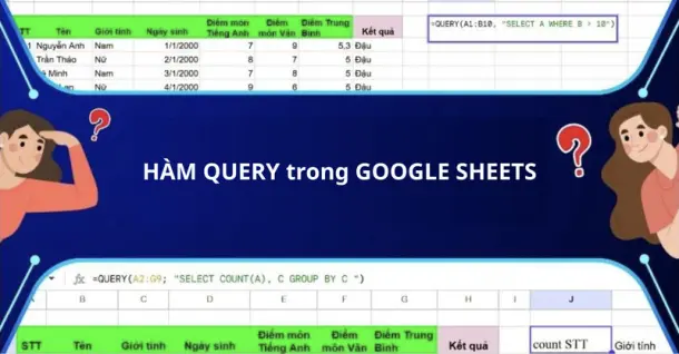 Cách sử dùng hàm QUERY trong Google Sheets chi tiết
