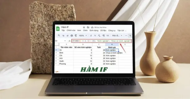 Cách sử dụng hàm IF trong Google Sheets chi tiết, hiệu quả