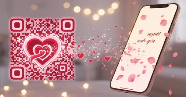Cách tạo mã QR hiệu ứng tình yêu: Bí kíp 