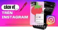 C&aacute;ch vẽ v&agrave; đặt sticker trực tiếp trong khung chat Instagram cực dễ