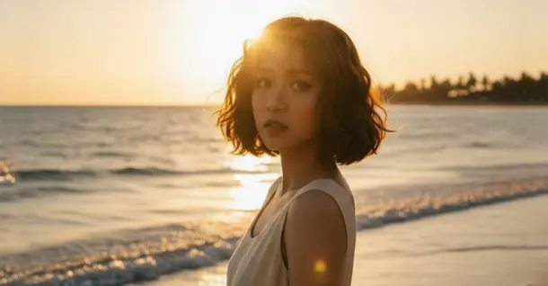 Prompt tạo ảnh đi biển xinh lung linh, cực đẹp