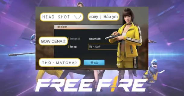 Cách đổi tên Free Fire chứa kí tự đặc biệt cực dễ, nhanh chóng