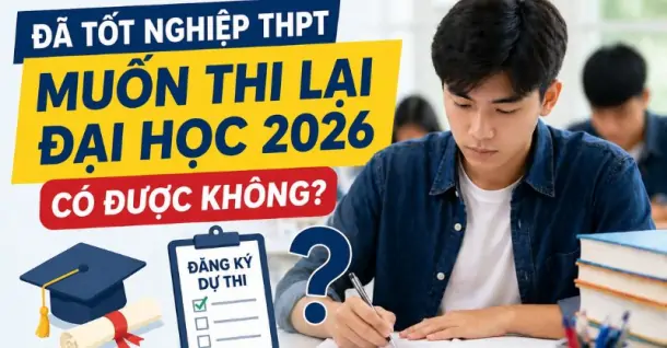 Đã tốt nghiệp THPT muốn thi lại đại học 2026 có được không?