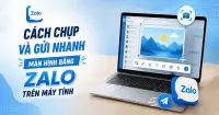 C&aacute;ch chụp v&agrave; gửi nhanh m&agrave;n h&igrave;nh bằng Zalo tr&ecirc;n m&aacute;y t&iacute;nh cực đơn giản, nhanh ch&oacute;ng
