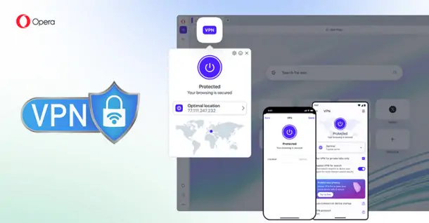 Cách sử dụng VPN trên Opera khi dùng trên PC và điện thoại