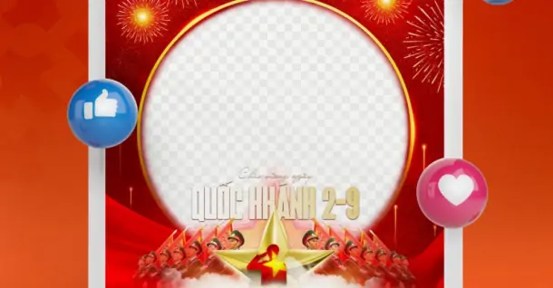 Cách tạo và thay khung avatar Quốc khánh 2/9 đơn giản