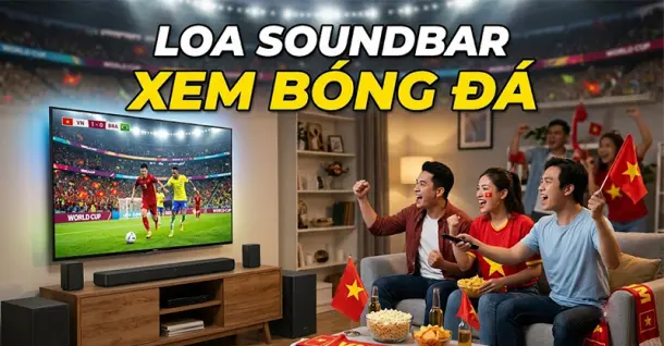 Top 5 loa soundbar phù hợp xem bóng đá World Cup bùng nổ cảm xúc như tại sân vận động