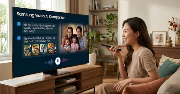 Hội thoại với AI trên TV Samsung: Trò chuyện cực chất - cực mượt - cực thông minh