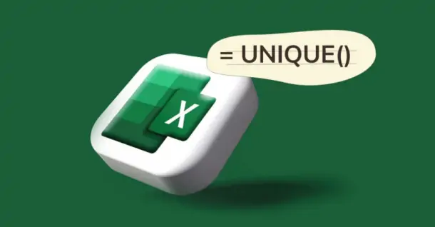 Hướng dẫn dùng hàm UNIQUE trong Excel để lọc dữ liệu