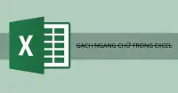 C&aacute;ch gạch ngang chữ trong Excel cực nhanh ch&oacute;ng