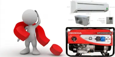 NÊN hay KHÔNG NÊN dùng máy phát điện chạy máy lạnh khi mất điện?