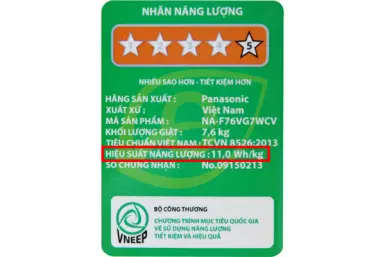 Những điều cần biết về hiệu suất năng lượng máy giặt