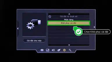 Hướng dẫn cách khôi phục cài đặt gốc cho smart tivi Sharp 2018