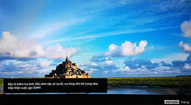 Hướng kiểm tra hình ảnh trên smart tivi Sony 2018