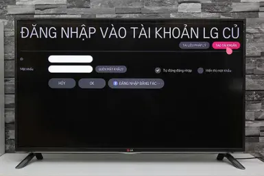 Hướng dẫn cách tạo tài khoản cá nhân trên smart tivi LG