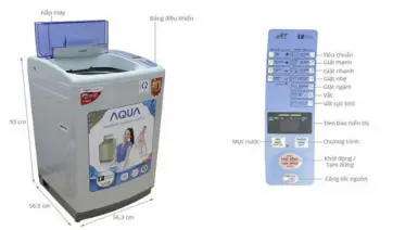 Cách sử dụng máy giặt Aqua 8kg cửa trên