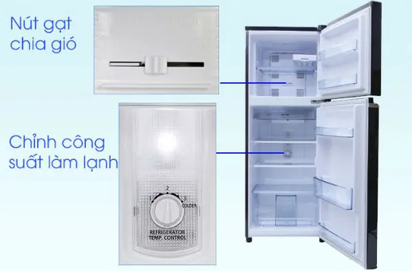 Hướng dẫn cách sử dụng bảng điều khiển tủ lạnh Panasonic ngăn đá trên
