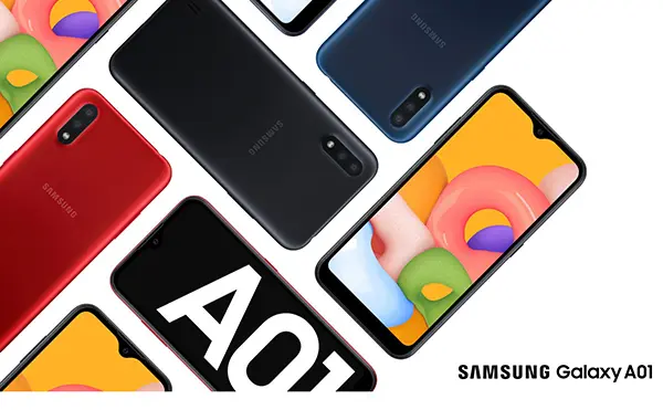 Galaxy A01 - Smartphone giá rẻ sở hữu thiết kế sang trọng