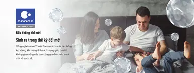 Công nghệ nanoe-G lọc sạch không khí 24h, kể cả bụi mịn PM2.5