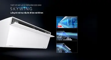 Cánh đảo gió Skywing linh hoạt trên máy lạnh Panasonic