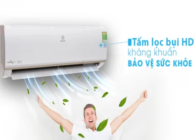 Hít thở không khí trong lành khi sử dụng máy lạnh Electrolux