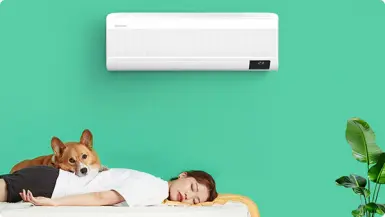 Công nghệ Wind-Free làm lạnh tức thì không gió buốt với 23.000 lỗ nhỏ ở mặt trước máy lạnh Samsung