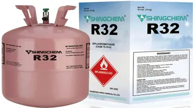 Khí gas R32 được sử dụng trong máy lạnh