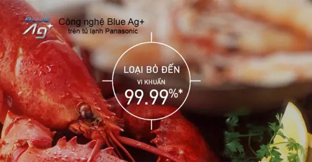 Khám phá công nghệ Blue Ag+ diệt khuẩn 99,99% trên tủ lạnh Panasonic