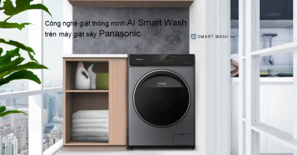 Công nghệ giặt thông minh tích hợp AI trên máy giặt sấy Panasonic thế hệ mới