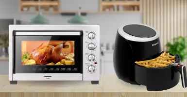 Nên mua lò nướng hay nồi chiên không dầu để dùng trong gia đình