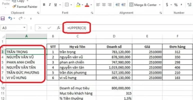 Các cách chuyển chữ thường thành chữ hoa trong Word và Excel