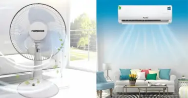 Giữa quạt và điều hoà cái nào tốn điện hơn?