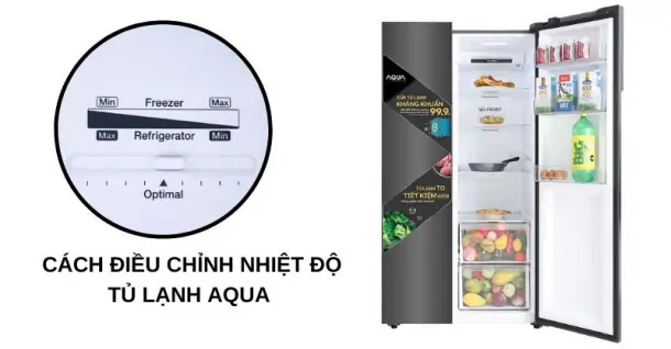 Hướng dẫn cách điều chỉnh nhiệt độ tủ lạnh Aqua
