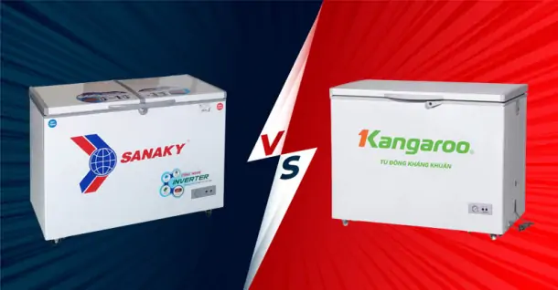 So sánh tủ đông Sanaky và Kangaroo - Loại nào tốt hơn?