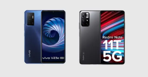 So sánh điện thoại Xiaomi Redmi Note 11T và Vivo V23e 5G - VIVO và Xiaomi cái nào tốt hơn?
