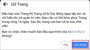 Cách xóa page Facebook vĩnh viễn dễ dàng, nhanh chóng