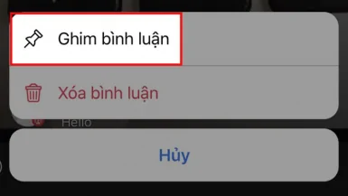 Cách ghim bình luận trên Facebook đơn giản, nhanh chóng