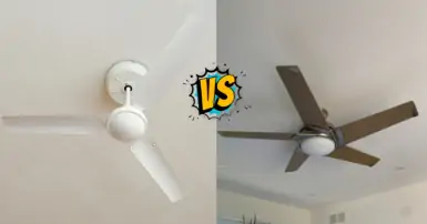 So sánh quạt trần 3 cánh và 5 cánh