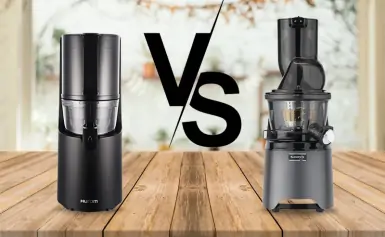So sánh máy ép chậm Hurom và Kuvings