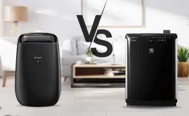 So sánh máy lọc không khí Sharp và Hitachi