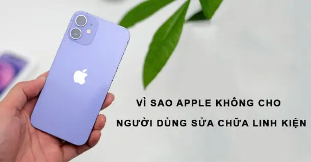 Lý giải nguyên nhân vì sao Apple không cho người dùng sửa chữa linh kiện