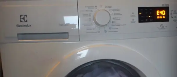 Lỗi E40 máy giặt Electrolux - Nguyên nhân và cách khắc phục hiệu quả