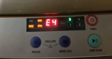 Máy giặt Aqua báo lỗi E4 - Cách khắc phục hiệu quả, đơn giản