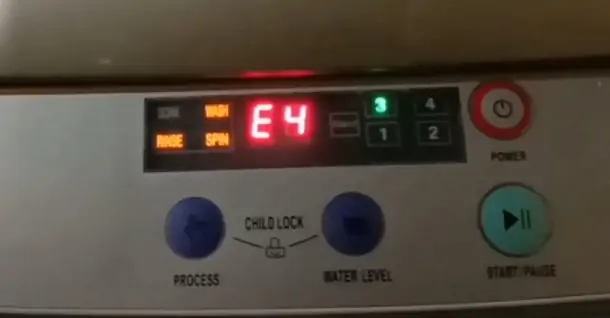 Máy giặt Aqua báo lỗi E4 - Cách khắc phục hiệu quả, đơn giản